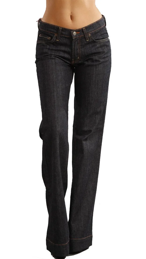 Red Engine Wide Leg Denim in Dark