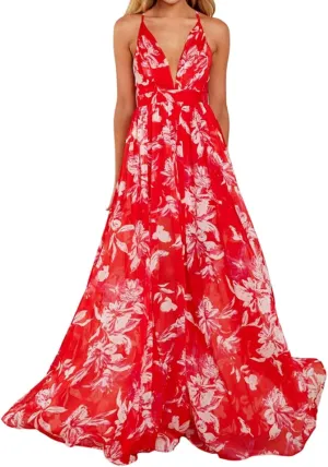 Women Rainbow Summer Dress Deep V Neck Sundress Backless Sexy Spaghetti Strap Stripe Chiffon Party Club Long Maxi Dress